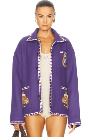 BODE Bronco Applique Jacket in Purple