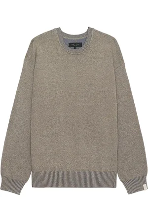 RAG&BONE Dexter Marl Crew Neck Sweater in Grey