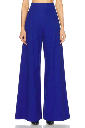 Carolina Herrera Wide Leg Pant in Blue