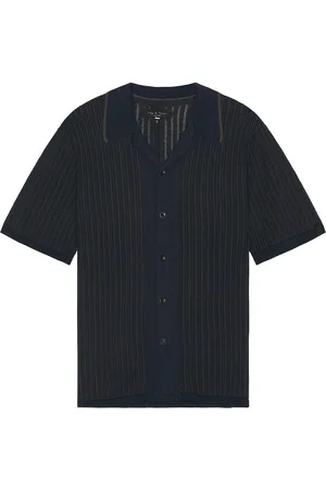 RAG&BONE Harris Camp Shirt in Blue
