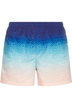 Casablanca Printed Swim Shorts in Blue