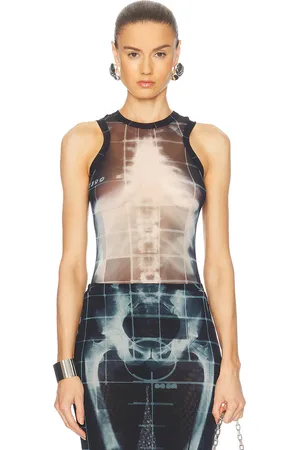 Jean Paul Gaultier Squeletor Bodysuit in Black