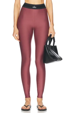 alo Airlift High Waist Suit Up Legging in Burgundy