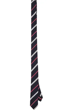 Thom Browne Classic Stripe Tie in Blue