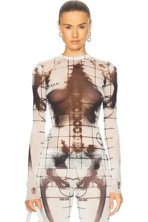 Jean Paul Gaultier Squeletor Top in White