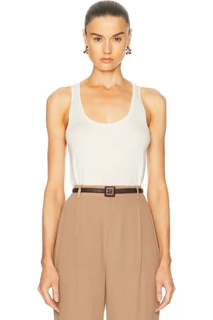 Saint Laurent Tank Top in Cream