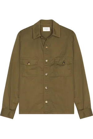 Saint Laurent Yves Overshirt in Olive