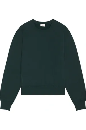 Saint Laurent Long Sleeve Sweater in Dark Green