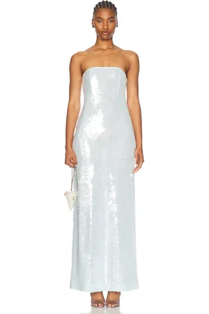 Retrofete Beth Sequin Dress in Baby Blue