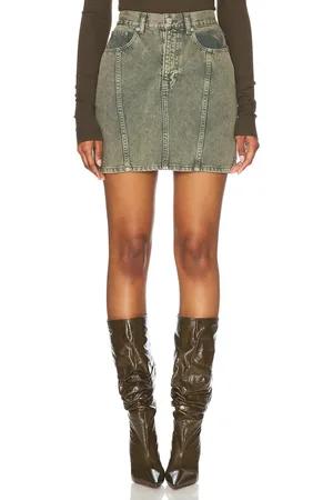 Moschino Denim Mini Skirt in Charcoal