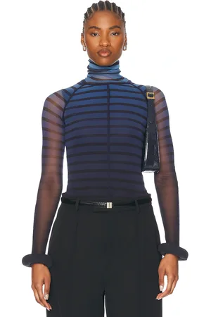 Jean Paul Gaultier 3d Cuff Long Sleeve Top in Black