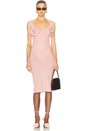 MAGDA BUTRYM Bustier Midi Dress in Blush