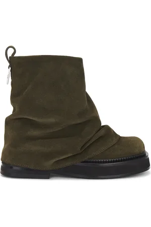 The Attico Mini Robin Combat Boot in Army