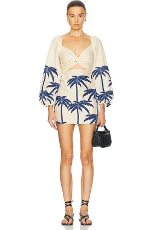 JOHANNA ORTIZ The Power Of The Sea Mini Dress in Ivory