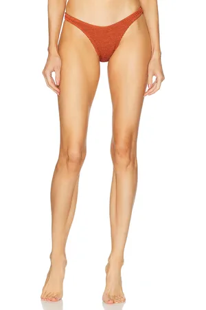 Bond Eye Scene Brief Bikini Bottom in Rust