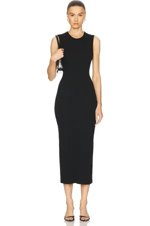 ENZA COSTA Textured Rib Sleeveless Maxi Dress in