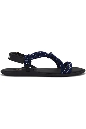 Miu Miu Strappy Sandal in Navy
