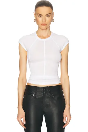 Helmut Lang Sport Cap Sleeve Top in White
