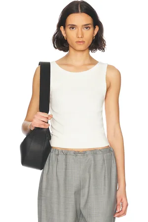ENZA COSTA Supima Bateau Tank Top in Cream