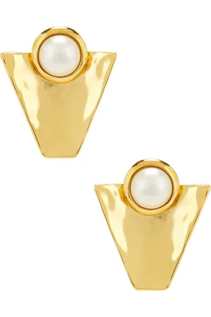 Saint Laurent Earrings in Cream