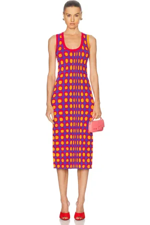 Christopher John Rogers Tank Dress in Blue,Orange