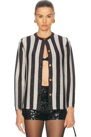 BODE Grandstand Cardigan in Black,Grey