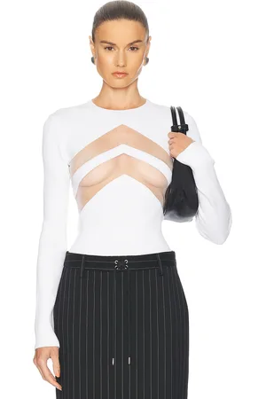 Jean Paul Gaultier Transparent Chevron Top in
