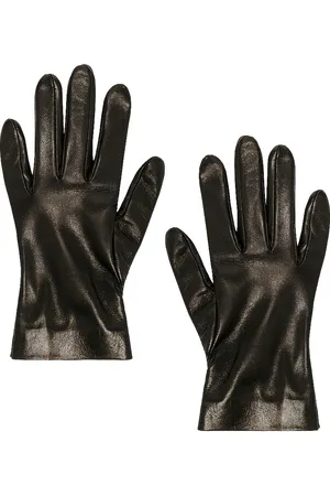 Saint Laurent Leather Gloves in