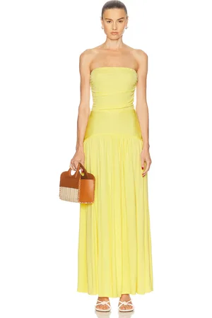 Staud Mariana Dress in Yellow