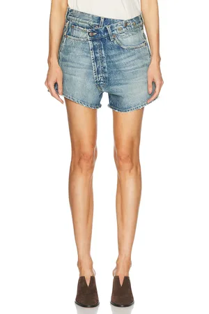 R13 Crossover Short in Blue