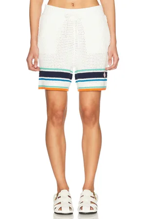 Casablanca Tennis Textured Short in White