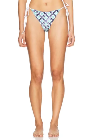 Casablanca Womens String Bikini Bottom in Green