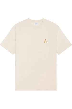 Maison Kitsuné Speedy Fox Patch Comfort T-Shirt in Grey