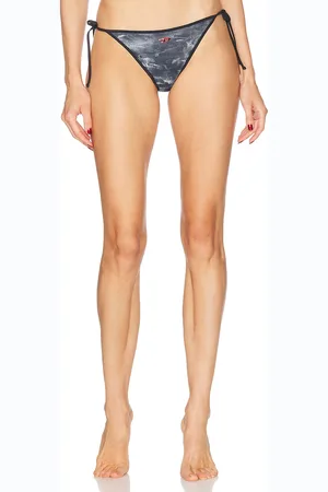 Diesel Elsa Bikini Bottom in Charcoal