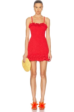 PATBO Papillon Jacquard Flutter Mini Dress in