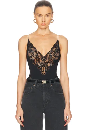 Saint Laurent Sleeveless Bodysuit in Black