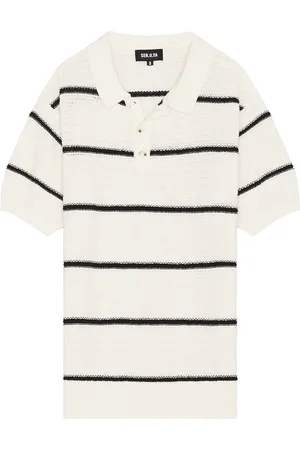 SER.O.YA Samuel Knit Polo Shirt in White