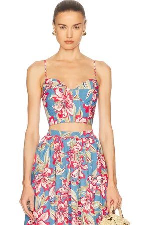 Ralph Lauren Sleeveless Bustier Top in Blue