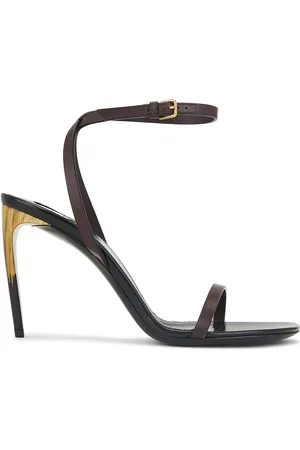Saint Laurent Saba Sandal in Chocolate