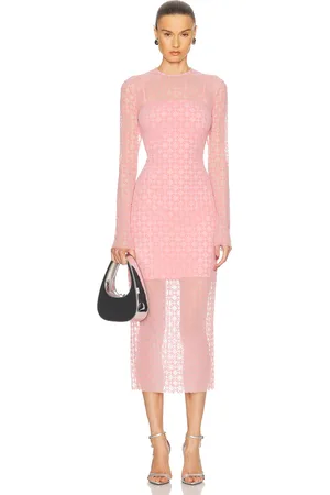Givenchy Tulle Midi Dress in Pink