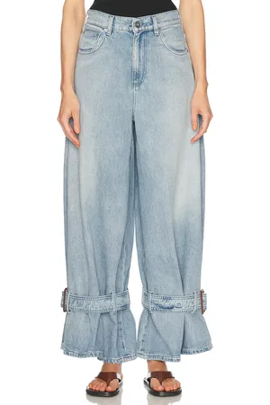 J.W.Anderson Buckle Wide Leg in Blue