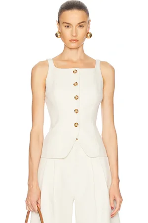 Nicholas Square Neck Button Through Top in