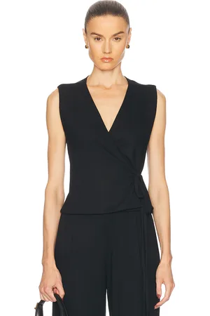 Leset Lauren Sleeveless Wrap Top in