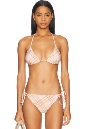 Burberry Triangle Bikini Top in Cream