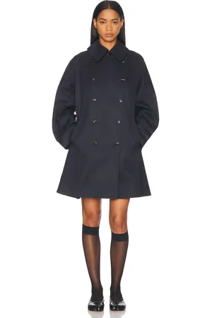 BODE Waxed Herringbone Peacoat in