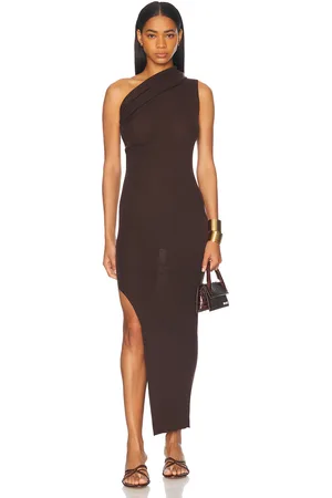 Rick Owens Athena Dress in Brown
