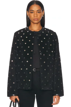BODE Clover Charm Suede Jacket in