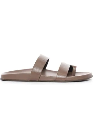 The Row Hugh Sandals in Brown