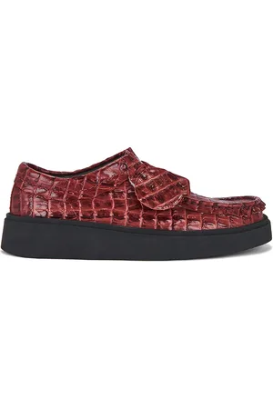 Clarks X Martine Rose Torview Wallabee Shoes in Red