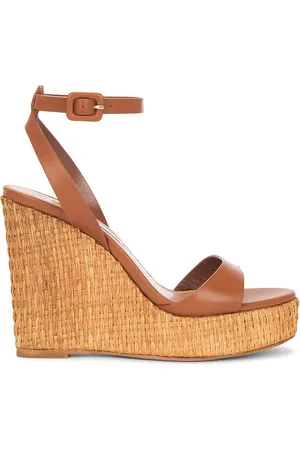 Aquazzura Sunseeker 110 Wedge Sandal in Brown